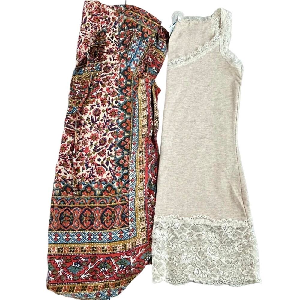 Sundance and Lucky Brand 2 Shirt Bundle Sleeveless Boho Casual Sz XS